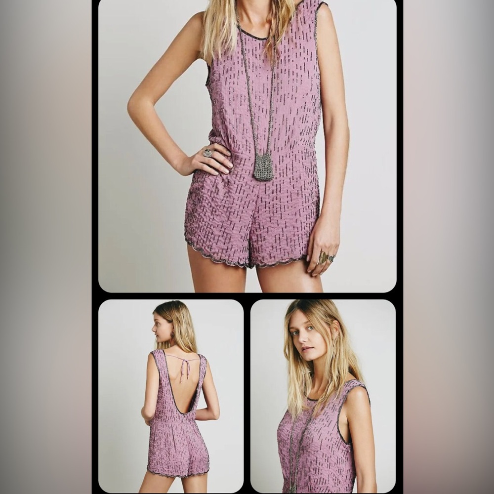 Free People Beaded Beauty Romper